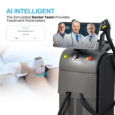 Machine d'épilation au laser à diode médicale