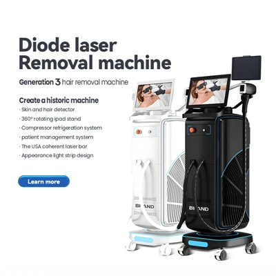 Machine d'épilation au laser de beauté médicale
