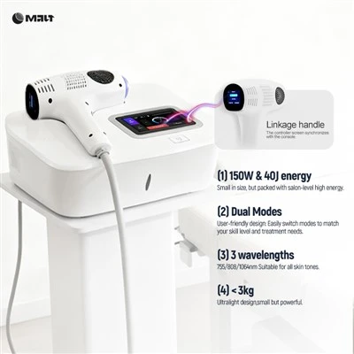 MNLT Home-Utilisez un appareil d'épilation au laser 808 nm – Résultats professionnels dans votre salon